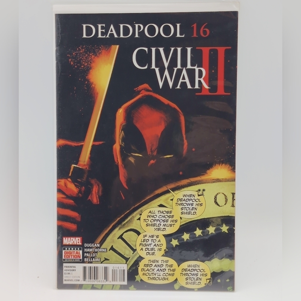 Marvel Deadpool Civil War 2 #16 Comic Book